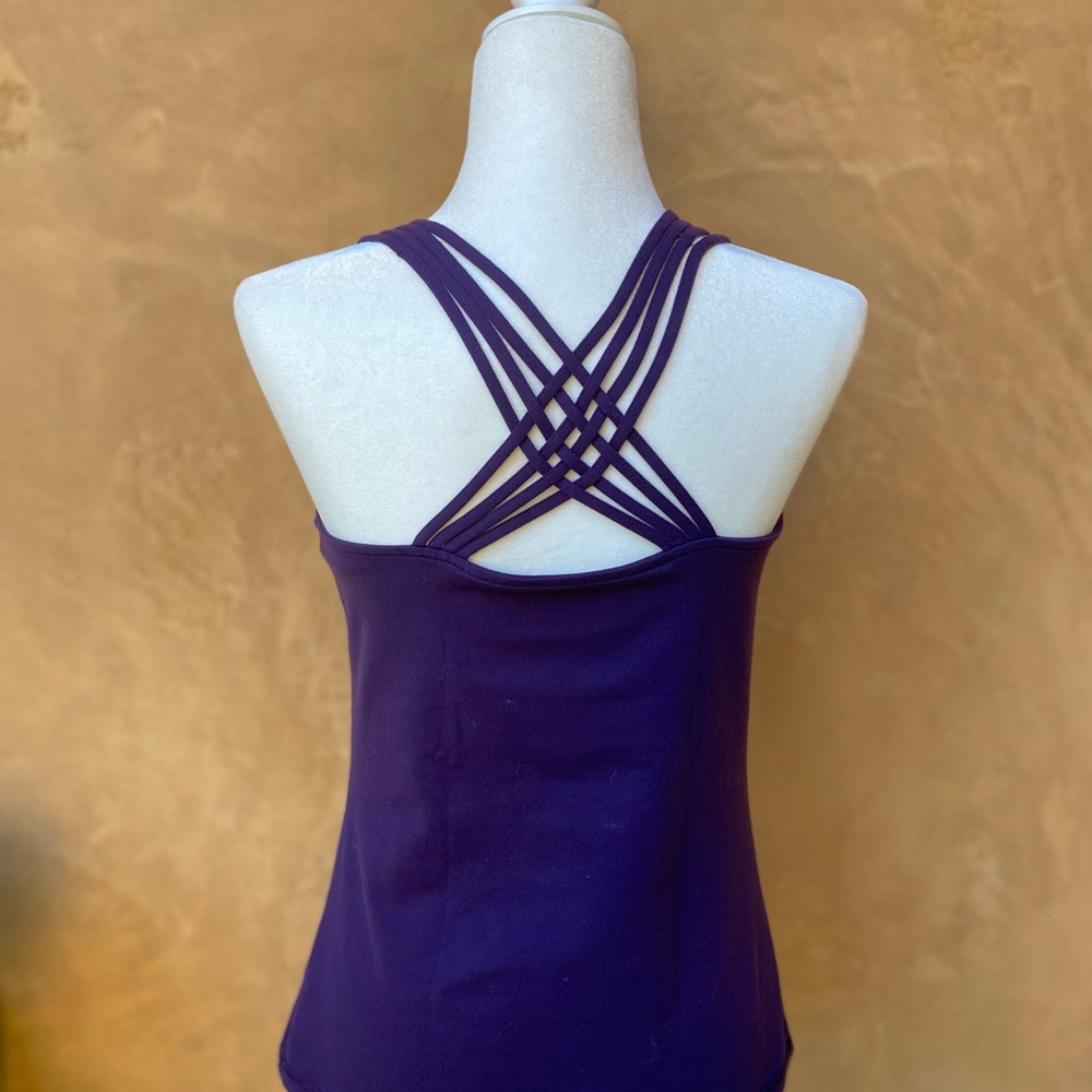 Strappy Calvin Klein Workout Tank - Deep Purple - Size L
